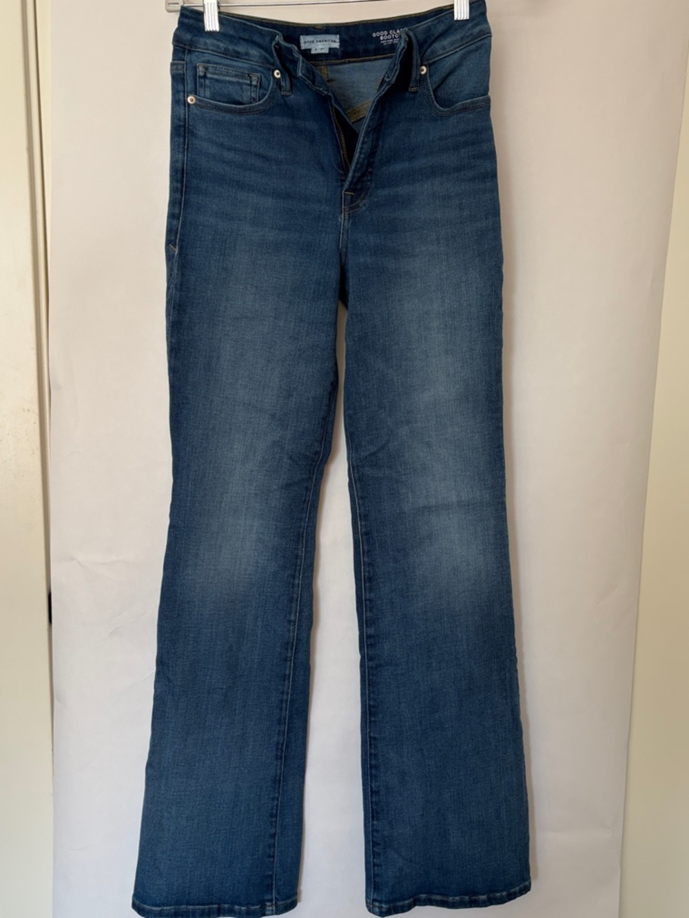 Good American Classic Bootcut Blue Denim Jeans Size 4/27